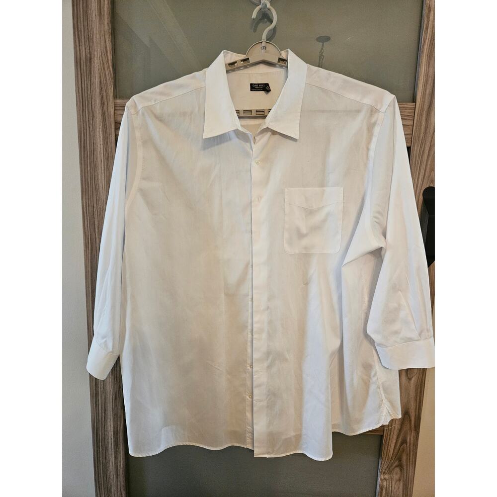 Oak Hill Premium Supima Cotton Non-Iron 22Neck 36/37T 100% Cotton White